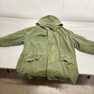 Vintage French Army M64 Hooded Parka Jacket 1965 Utah Paris 1974 Tags Size 92C